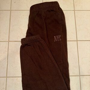 Garage Dark Brown NYC Sweatpants